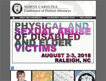 Tablet Screenshot of ncdistrictattorney.org